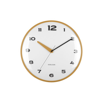 Nástenné hodiny Brisk Dome Karlsson KA6028YE, 40cm